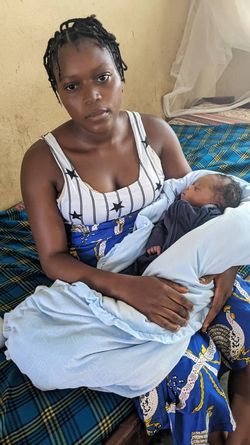 Photo: Julienne with her baby, Alfred, on 17 September 2025.